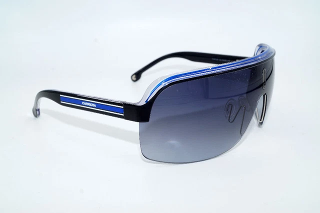 Lunettes De Soleil Carrera TOPCAR 1/N 80S/9O - Monture Plastique Noir, Verre Gris, Neuves
