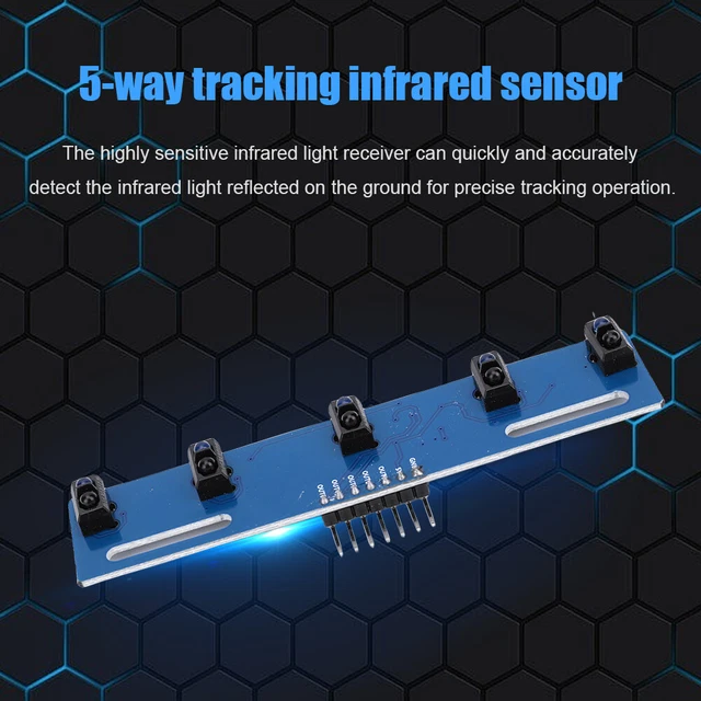 5 CHANNEL INFRARED Reflective Sensor Useful TCRT5000L Portable for ...