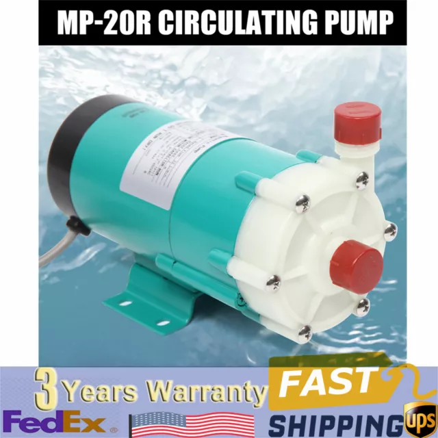 MAGNETIC DRIVE WATER Pump 7GPM - Food Grade Industrial Pump MP-20R Pump ...