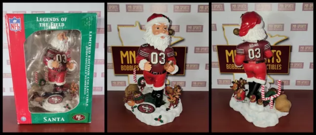Santa Claus San Francisco 49ers Bobblehead NFL FOCO Ultra Rare