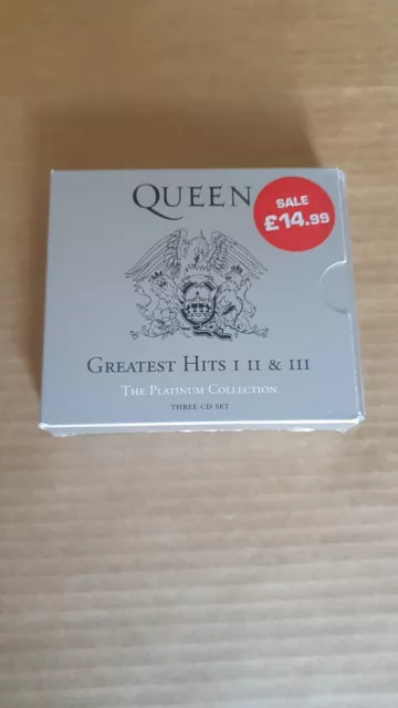 Queen Greatest Hits 1,2 & 3 The Platinum Collection Damaged Case Cd's