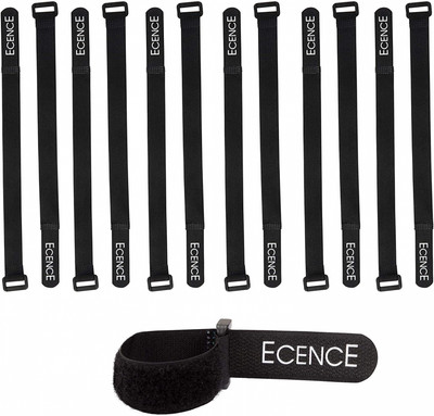 ECENCE ECENCE Serre-câble réutilisable,set de 70 Colliers serrage pour câbles... 