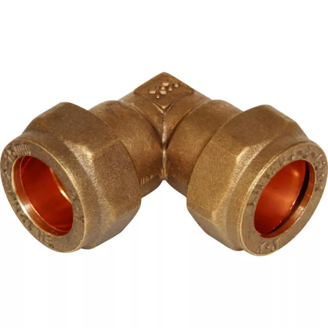 BRASS COMPRESSION FITTINGS ELBOW BEND SIZES: 8 10 12 15 22 28 35 42 54 mm BSP