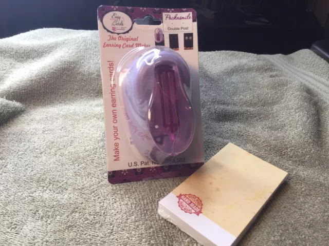 Packasmile earring card maker double post with package of cards