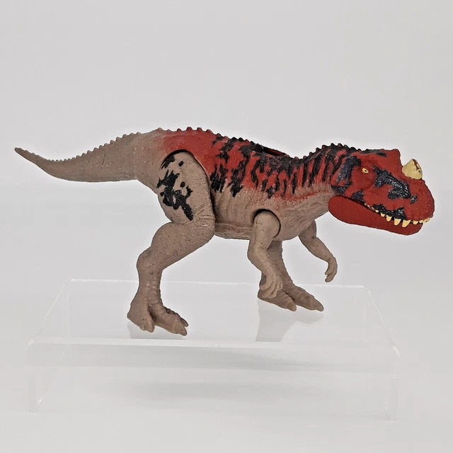 Figurine Mattel Jurassic World Camp Cretaceous - Roar Attack Ceratosaurus Rouge