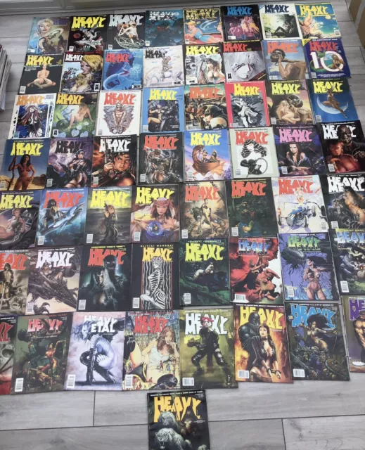 Heavy Metal Adult Illustrated Fantasy Magazine Collection. 57 Issues 1978-2005