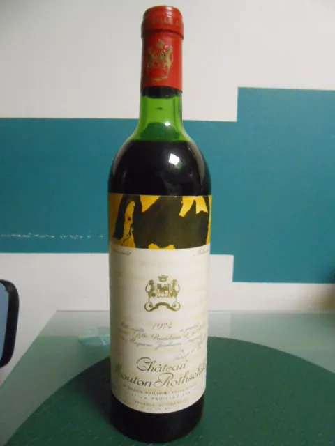 Ancien Vin Bordeaux Chateau Mouton Rothschild 1974