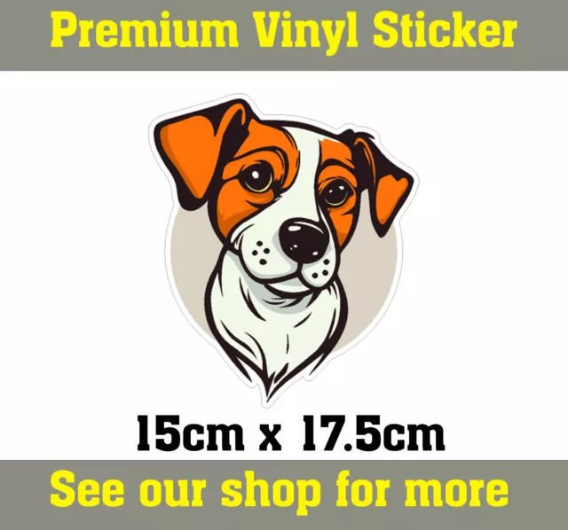 Jack Russell Terrier Dog Vinyl Decal Sticker - CAR / LAPTOP / ROOM..ect