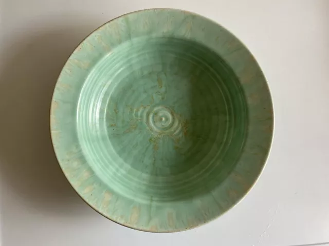 Vintage Art Deco 1930's Candy Ware Style Pottery Bowl Mint Coloured.