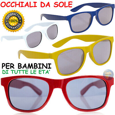 OCCHIALI da SOLE Protezione UV400 per BAMBINI Sunglasses CLASSICI Bimbi BABY Kid