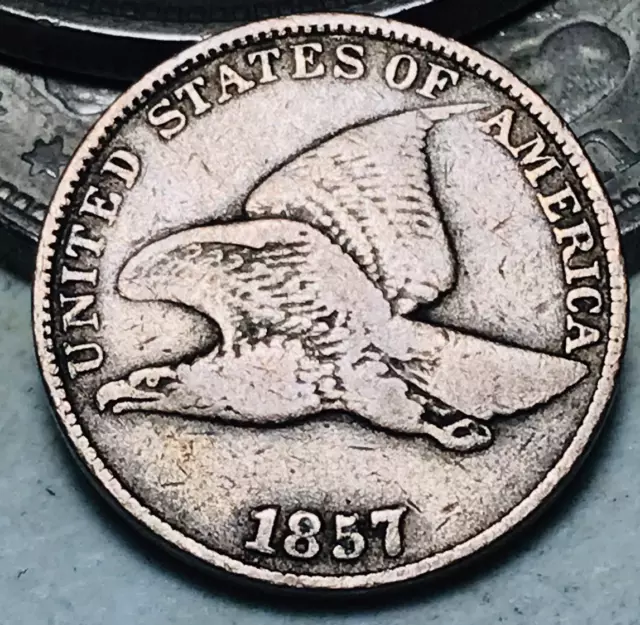 1857 Flying Eagle Cent One Penny 1C Ungraded Choice US Coin CC18144