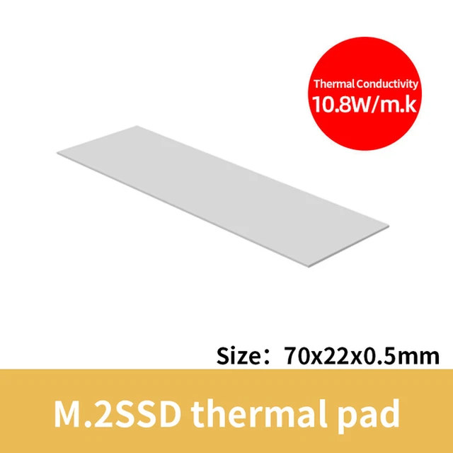 TEUCER M.2 SSD Thermal Pad 10.8W/Mk CPU Graphics Card Heatsink Motherboard Heat