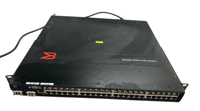 Brocade NetIron NI-CES-2048CX-AC 48 RJ45 Port Switch - GREAT CONDITION