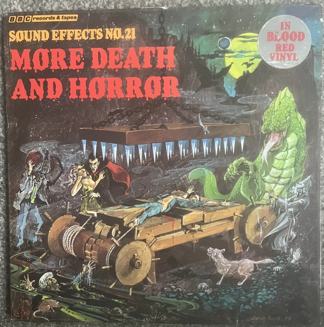 BBC SOUND EFFECTS No 21 More Death And Horror Blood Red Vinyl 1978 £4.