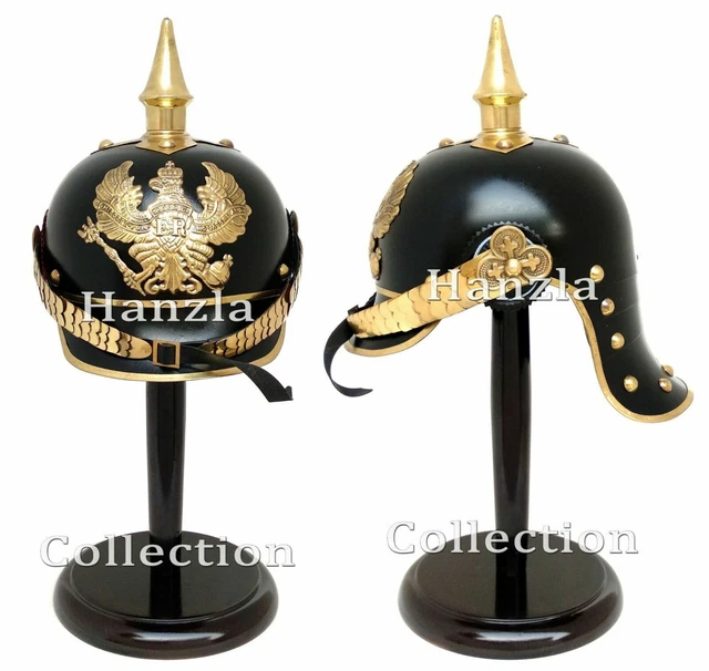 Replica Leather Pickelhaube Bavarian Infantry Helmet - View #11
