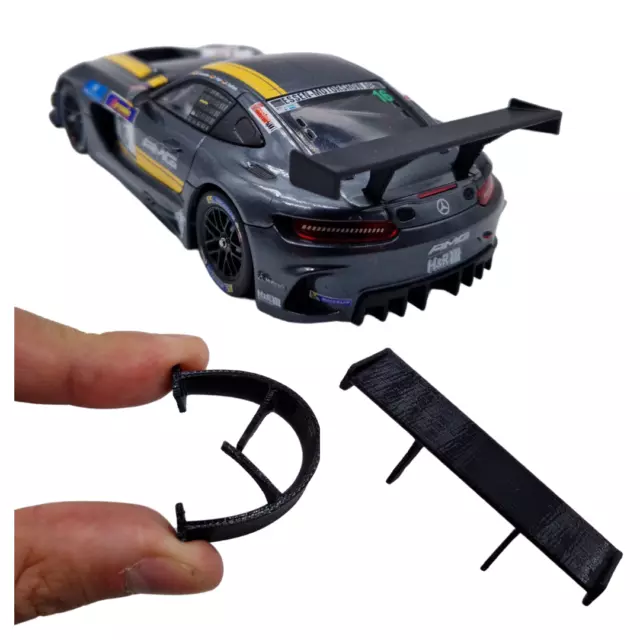 flexibler Spoiler Carrera Digital 132 Mercedes AMG GT3 Tuning Kleinteil Ersatz