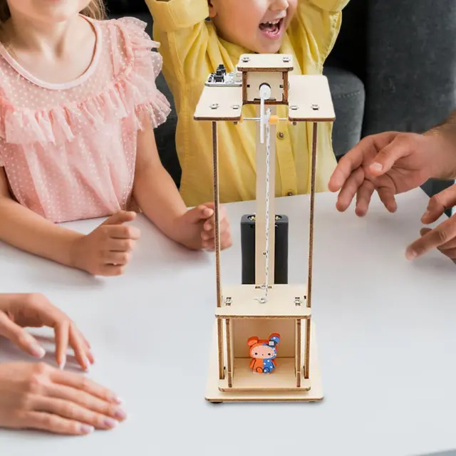 MagiDeal Ascenseur électrique Jouets Science Jouet éducatif, Technologie  pour Enfants Cadeau DIY Ascenseur assemblé Jouets Garçons et Filles