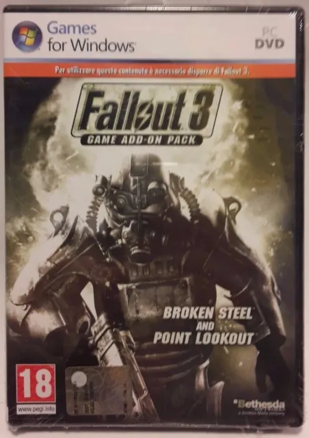 Fallout 3 - Broken Steel and Point Lookout (ESPANSIONI) per PC - NUOVO