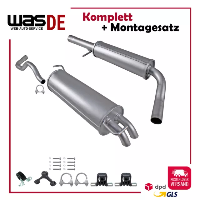 Auspuffanlage ab Kat Audi A3, Seat Leon & VW Golf IV New Beetle 1.6 1.9 SDI