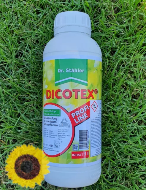 1 Litros Dicotex Césped Hierba Ex Hierbicida Libre de Malezas Dr Stähler Profi