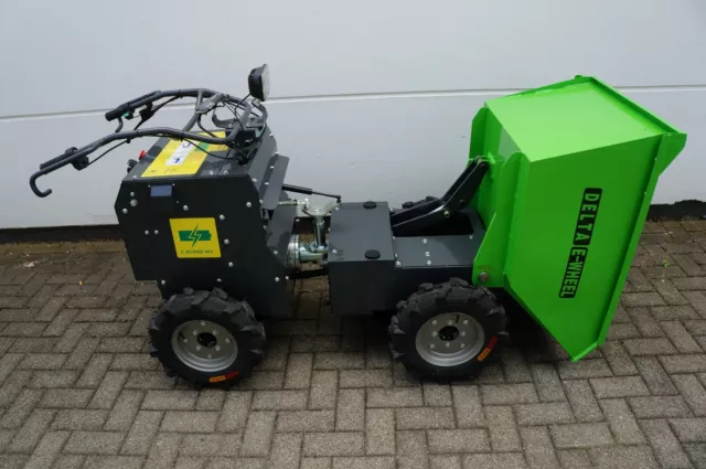 ELEKTRO Minidumper hydr. Kippfunktion  Motorschubkarre Radlader Muldenkipper 4x4