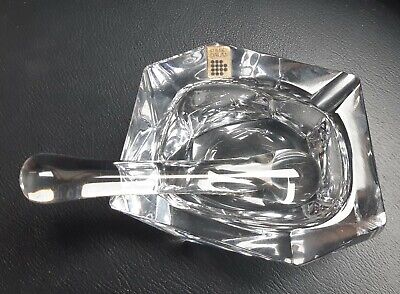 DAUM mortier pilon cendrier coupe cristal verre français cristallerie Art Déco 