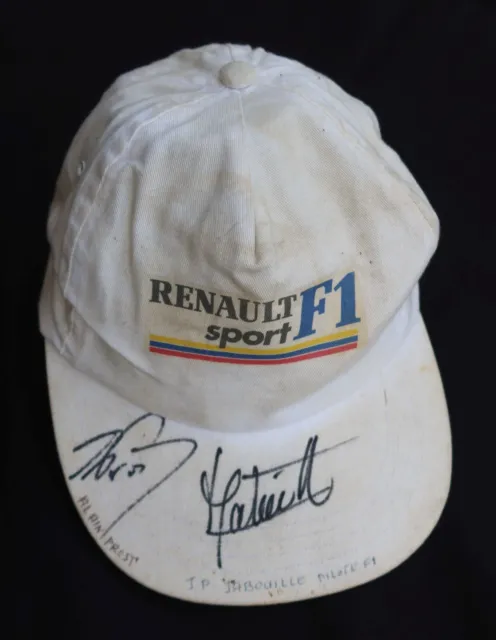 Casquette signée Alain Prost Jabouille RENAULT F1 Autographe SIGNED HAT CAP