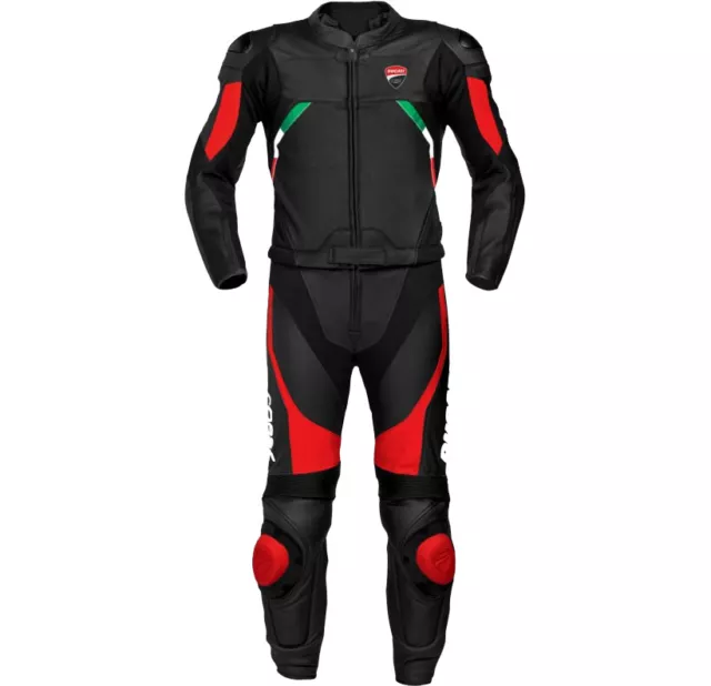 Ducati Motorcycle/Motorbike Suit Street Racing Cowhide Leather Bike Jacket Suit