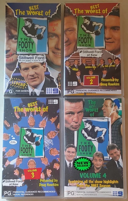 AFL - The Best of The Footy Show 1, 2, 3, 4 (VHS) Sam Newman, Eddie MCGuire