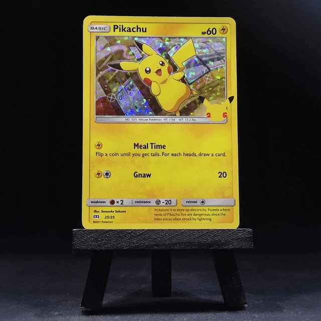 PIKACHU 25/25 MCDONALDS Collection 2021 Pokemon Card Eng Promo Holo