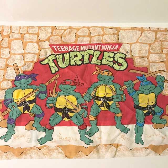 Vintage 1988 Teenage Mutant Ninja Turtles TMNT Pillowcase Mirage Studios USA
