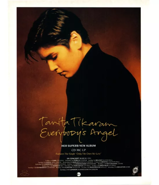 Ptp68 Magazine Advert 11X9" Tanita Tikaram : Everybody's Angel Album