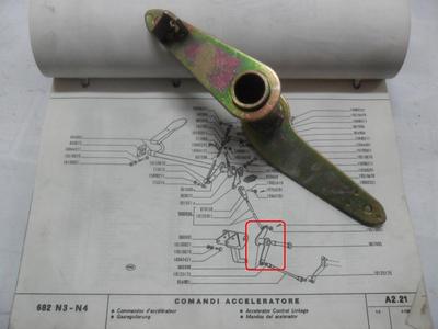 Accelera BOCCOLA PER LEVA DOPPIA RINVIO PEDALE ACCELERATORE FIAT 682 690 FIAT 9670 