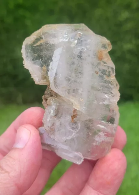 Cristal de quartz Faden chloré du Baloutchistan Pakistan Quartz chloré