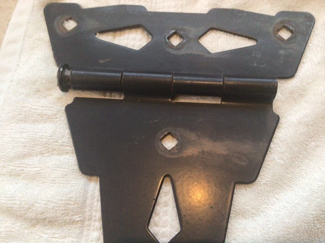 3-Black T-Strap Hinges Cast Iron Heavy Duty 10” Barn Door Fence Gate 5