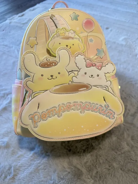 NEW LOUNGEFLY - Sanrio Pompompurin Carnival Mini Backpack