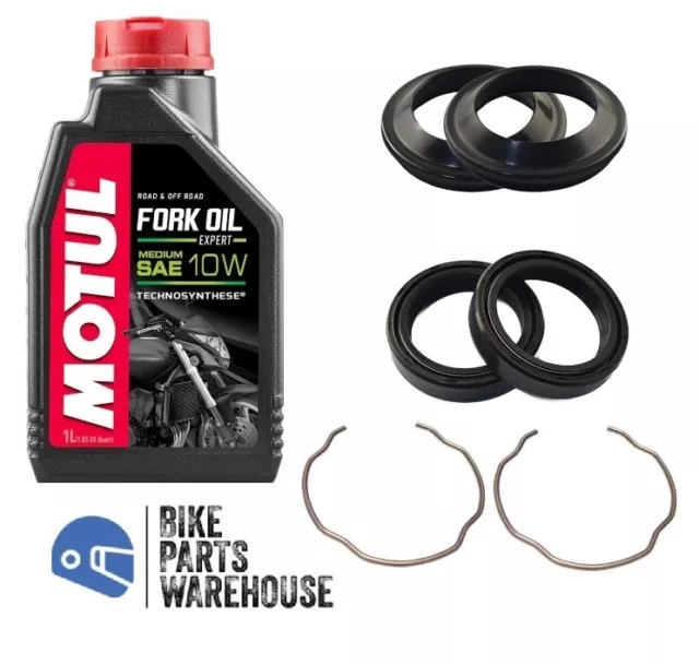 Aprilia SR 50 LC Stealth 1999 Fork Oil Dust Seal Circlip Motul Repair Kit