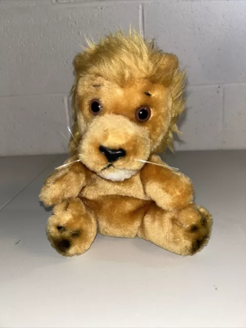 Dakin 1979 VINTAGE LICORICE LION 7" Plush Stuffed Animal Bean Bag Friend PS1