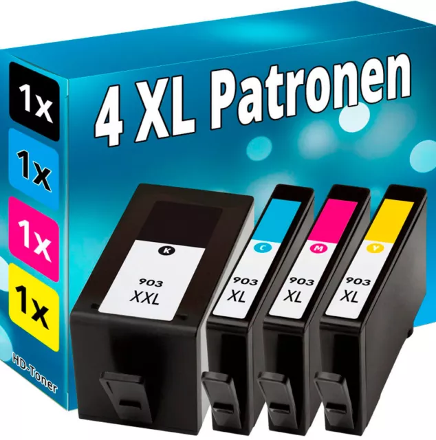 4x Stampante Cartucce 903-XL per HP Officejet 6950 6960 6962 6968 6970 6975 6978