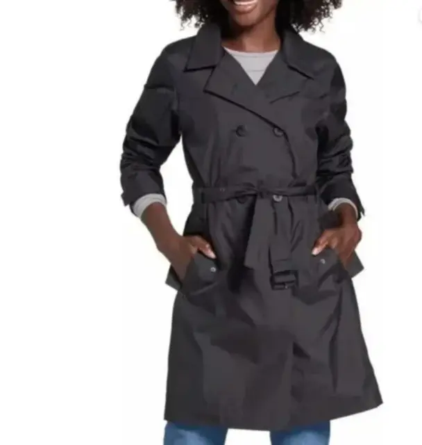 The North Face Womens City Rain Trench Coat TNF Black