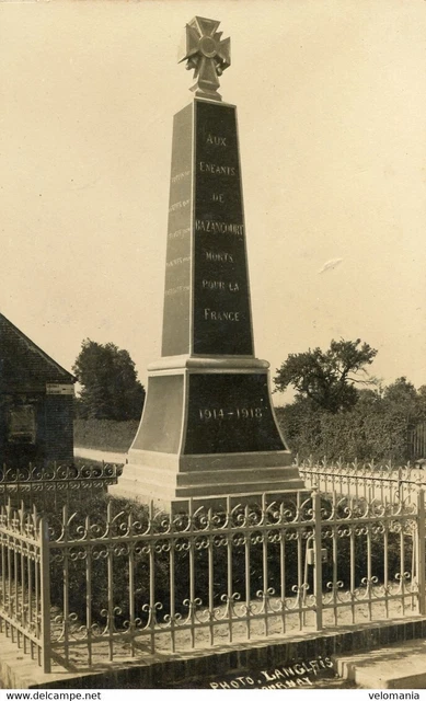 S11810 cpa 60 Bazancourt - Monument aux Morts " Carte Photo "