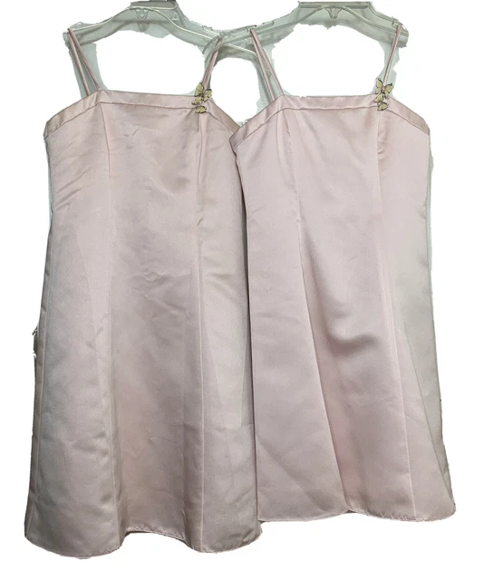 David’s Bridal Flower Girl Dresses Pink Fairy Core Fit&Flare Sizes 8&10 Pair VTG