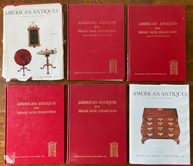 American Antiques Israel Sack Collection Volumes 1 2 3 4 5 6 HB Fine Furniture