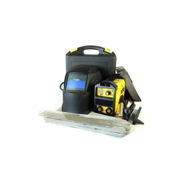 Poste à souder inverter VITO 140 + Cagoule LCD VITO 9/13 + Lot 12 électrodes Aci