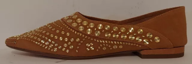 NEW!! Cecelia New York Mojito Brown Leather Flats Shoes Size 7M US 37M EUR