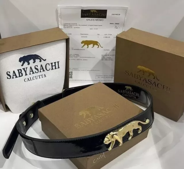 Sabyasachi Branded Fashion Belt Wiast Belt Vintage Premium Leather Balck Belt