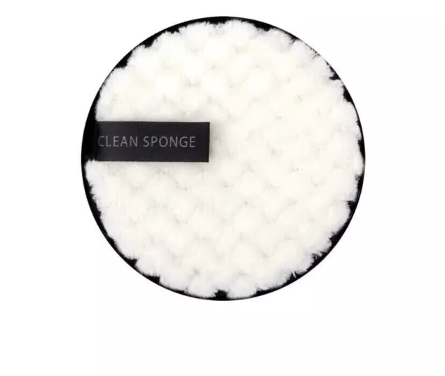 White Cleansing Make Up Remover Reusable Face Facial Sponge Cleaner Microfiber