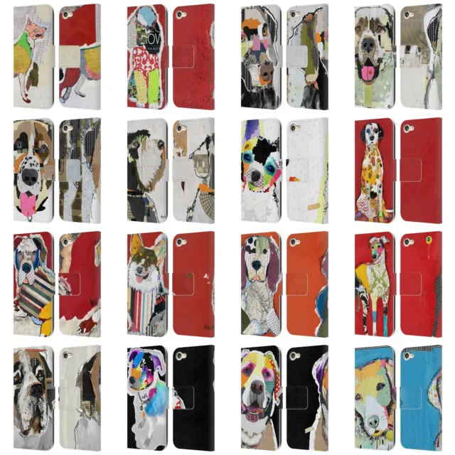 OFFICIAL MICHEL KECK DOGS 2 LEATHER BOOK CASE FOR APPLE iPOD TOUCH MP3