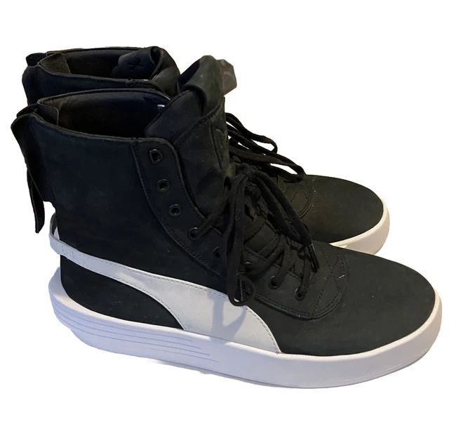 PUMA XO PARALLEL x The Weeknd High Top Trainer in pelle nera UK 6