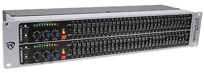 Rockville REQ231 Dual 31 Band 1/3 Octave Graphic Equalizer With Sub-Output!